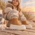 Детские мини угги UGG Kids Mini Weather Hybrid Chestnut