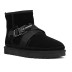 Men`s UGG Classic Ultra Mini Hybrid Strap Short Boots Black