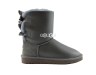 Bailey Bow Metallic Gray