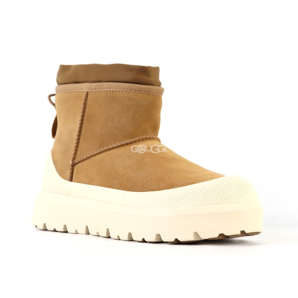 Женские мини угги с галошами Ugg Classic Mini Weather Hybrid Whitecap