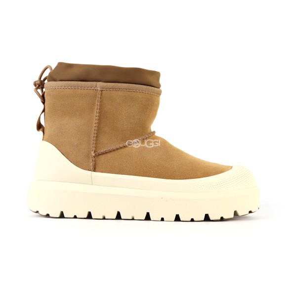 Женские мини угги с галошами Ugg Classic Mini Weather Hybrid Whitecap