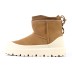 Женские мини угги с галошами Ugg Classic Mini Weather Hybrid Whitecap