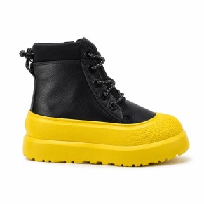 UGG Kids Neumel Hybrid Black Leather Summer