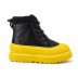 Детские ботинки UGG Kids Neumel Hybrid Black Leather Summer