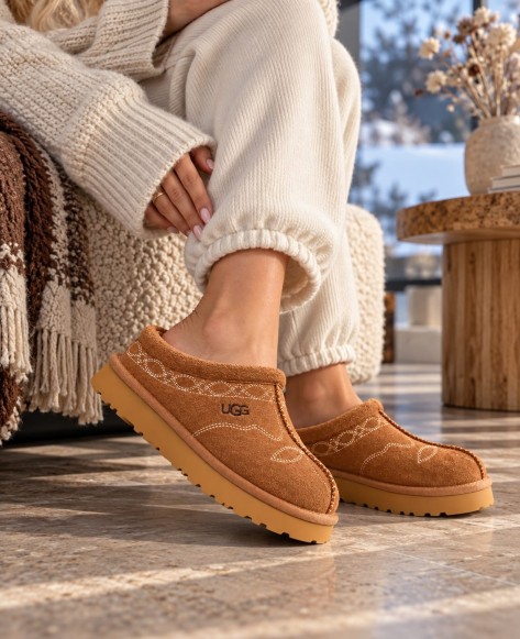 Женские слипоны Ugg Tasman Western Chestnut