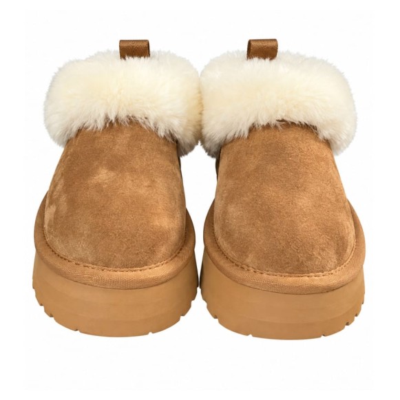 Детские слипоны на платформе Kids Tazelle Platform Chestnut