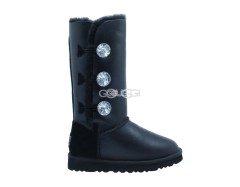 Bailey Button Triplet Bling Metallic Black