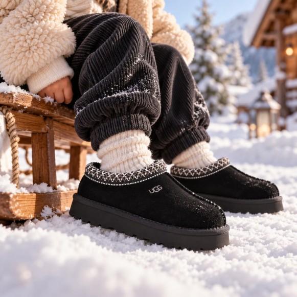 Детские слипоны Kids Tasman Slippers Black