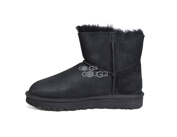 Mini Bailey Logo Strap Suede Black 