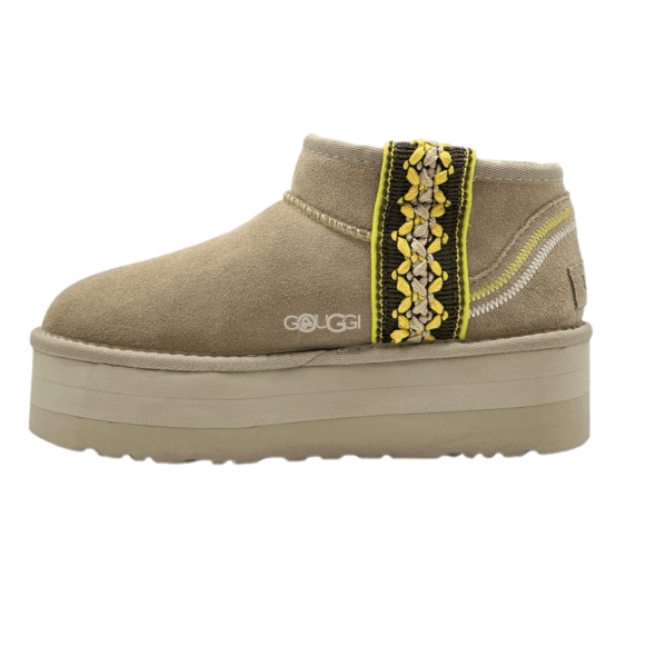 Classic Ultra Mini Braid Plat Boot Sand