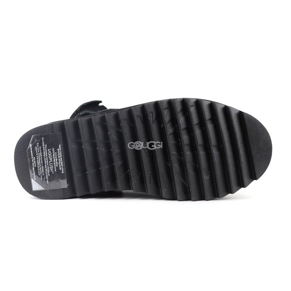 Goldenstar Clog Platform Black