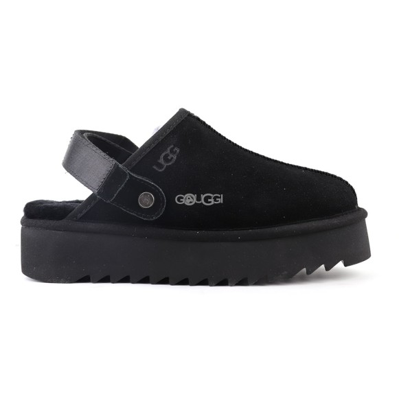 Goldenstar Clog Platform Black