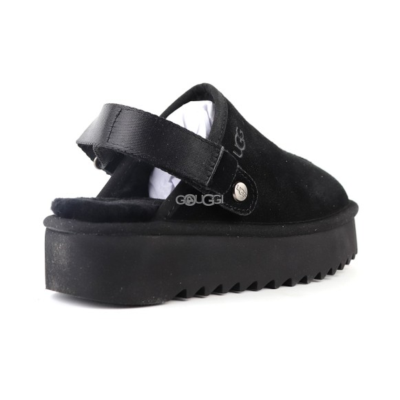 Goldenstar Clog Platform Black
