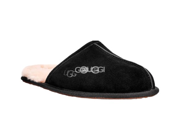 MENS Scuff Slippers Black