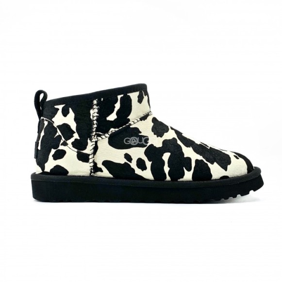 Ultra Mini Cow Print Black