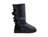 Bailey Bow Tall Metallic Black