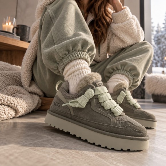 Женские кроссовки Ugg Lowmel Sneaker Dense Smoke Artichoke