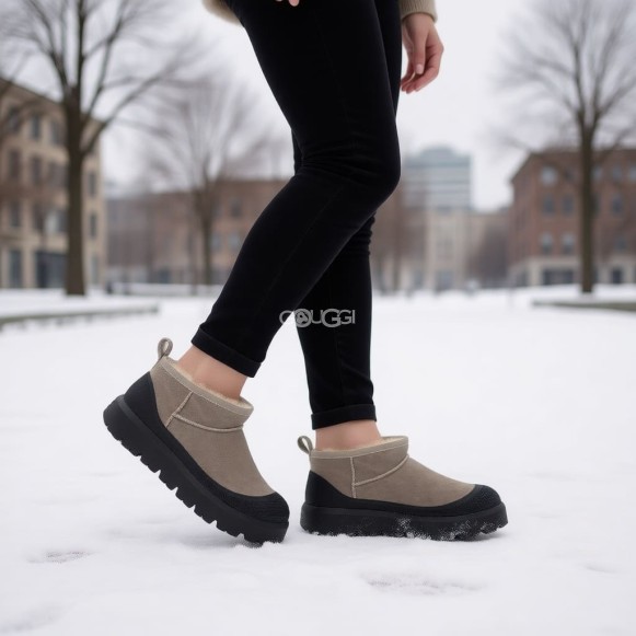 Женские ультра мини угги Ugg Ultra Mini Hybrid Smoke