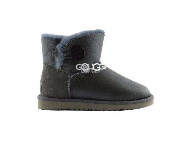 Bailey Button Mini Metallic Grey