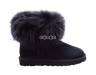Mini Fox Fur Black