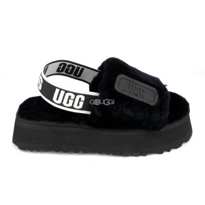 Disco Slide Seashell Dark Black