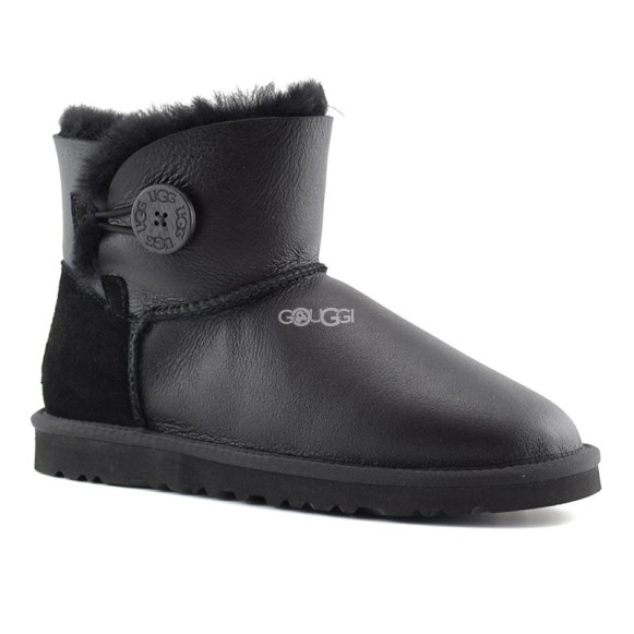 Mini Bailey Button Metallic Black