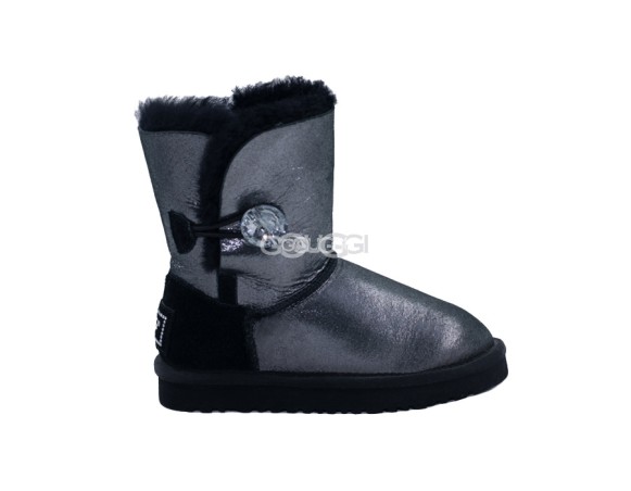 Kids Bailey Button Glitter Black