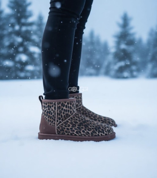 Женские ультра мини угги Ugg Ultra Mini Caspian Leo