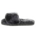 Fluff Slide Slippers Dark Grey