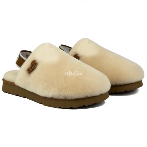 Женские тапочки Ugg Hailey Fluff Natural