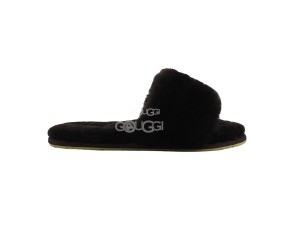 Fluff Slide Slippers Chocolate.