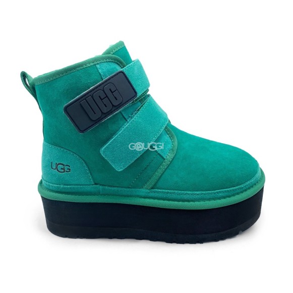 Ugg Classic Short Suede Platform Green