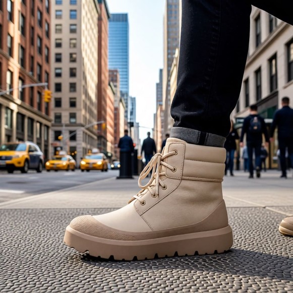 Мужские ботинки с галошами UGG Mens Neumel High Hybrid Birch/Wp