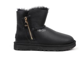 Bailey Zip Mini Metallic Black